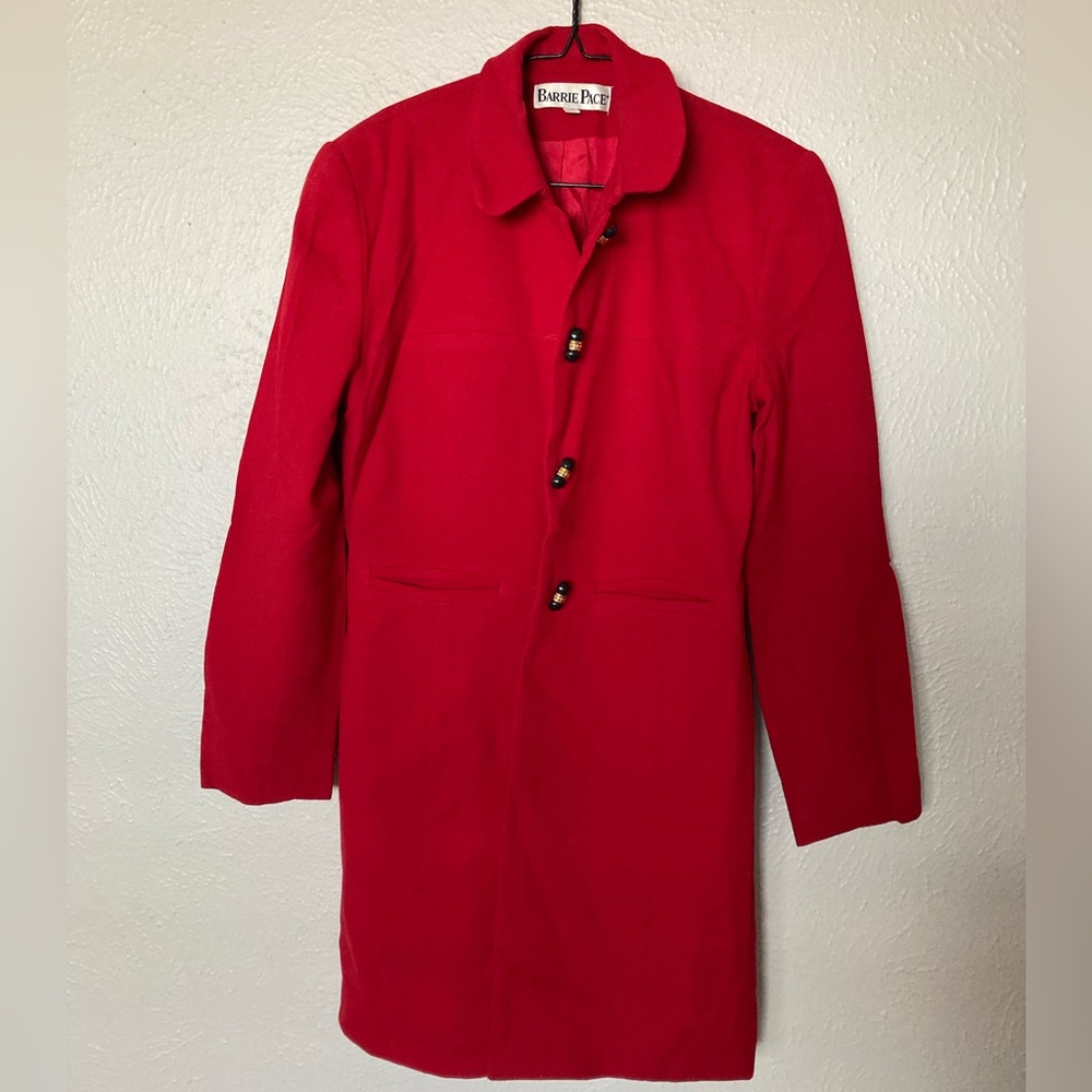 COPY - Vintage long red blazer coat